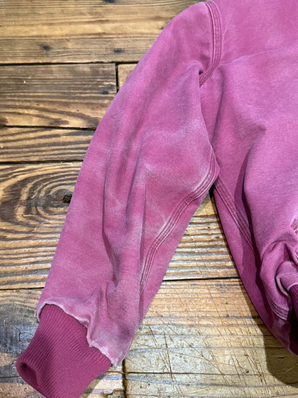 Vintage Carhartt Quilt-Lined Hooded Jacket WJ130 Women's Size Medium 8/10 RARE - Picture 7 of 16